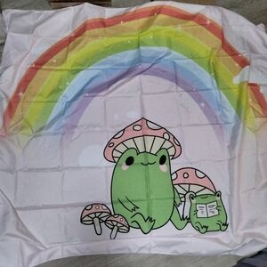 Kuwai Rainbow Frog Mushroom Tapestry